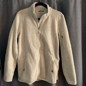 Large L.L. Bean Full Zip Fleece